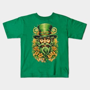 Floral Leprechaun Kids T-Shirt